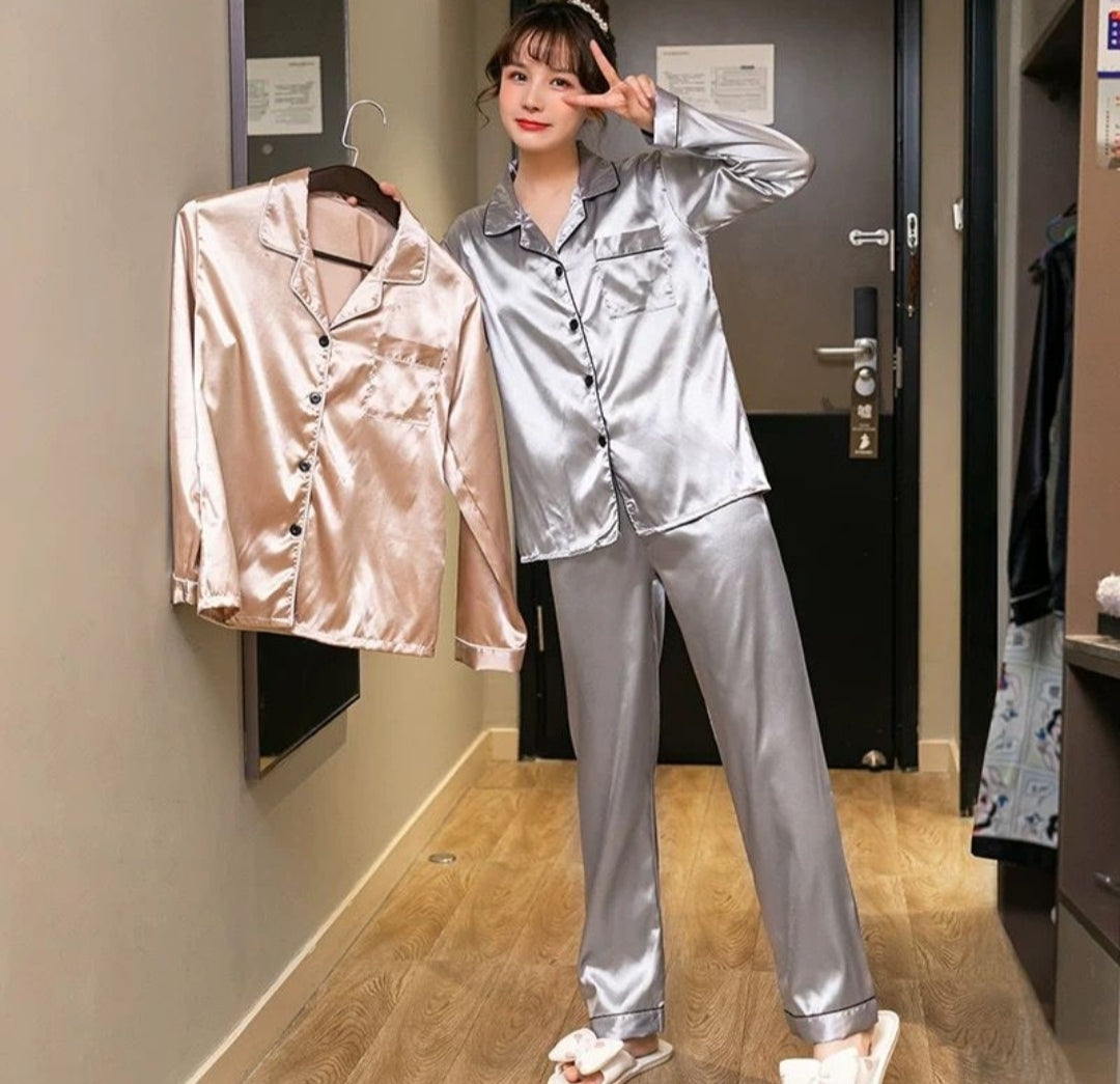 2pc satin pj set