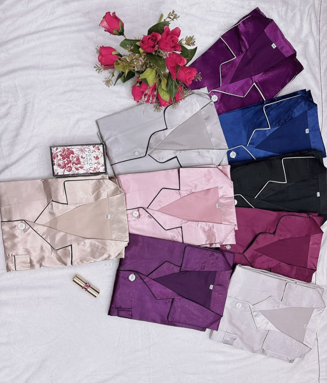 2pc satin pj set