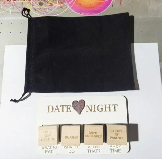 Date Night Desicion Dice with bag