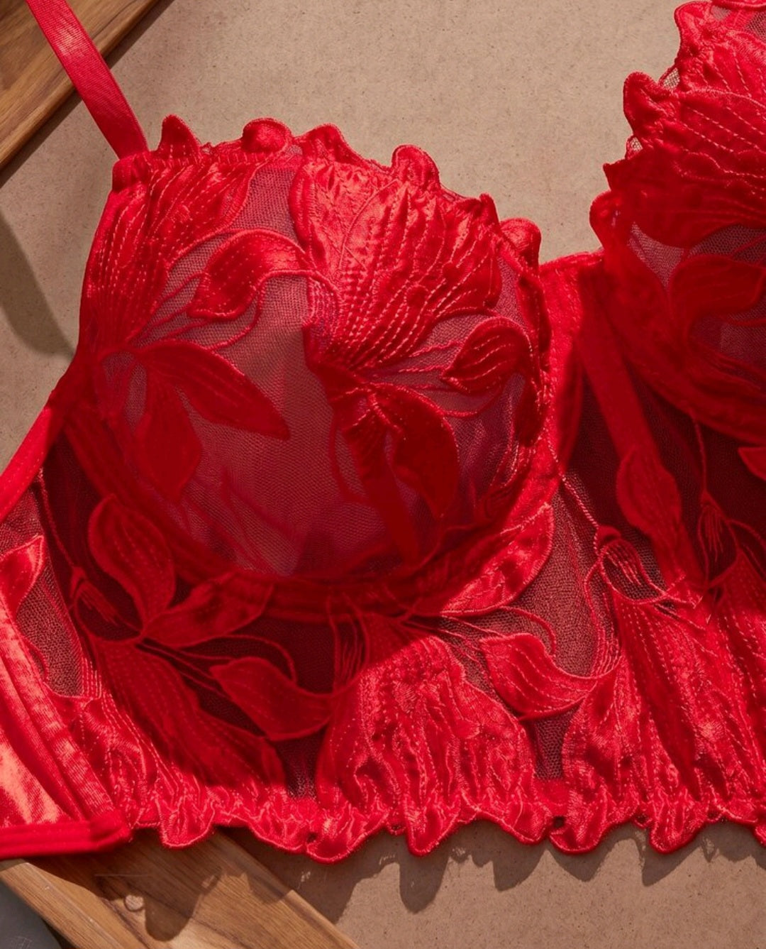 Satin and Lace 2pc Lingerie Set
