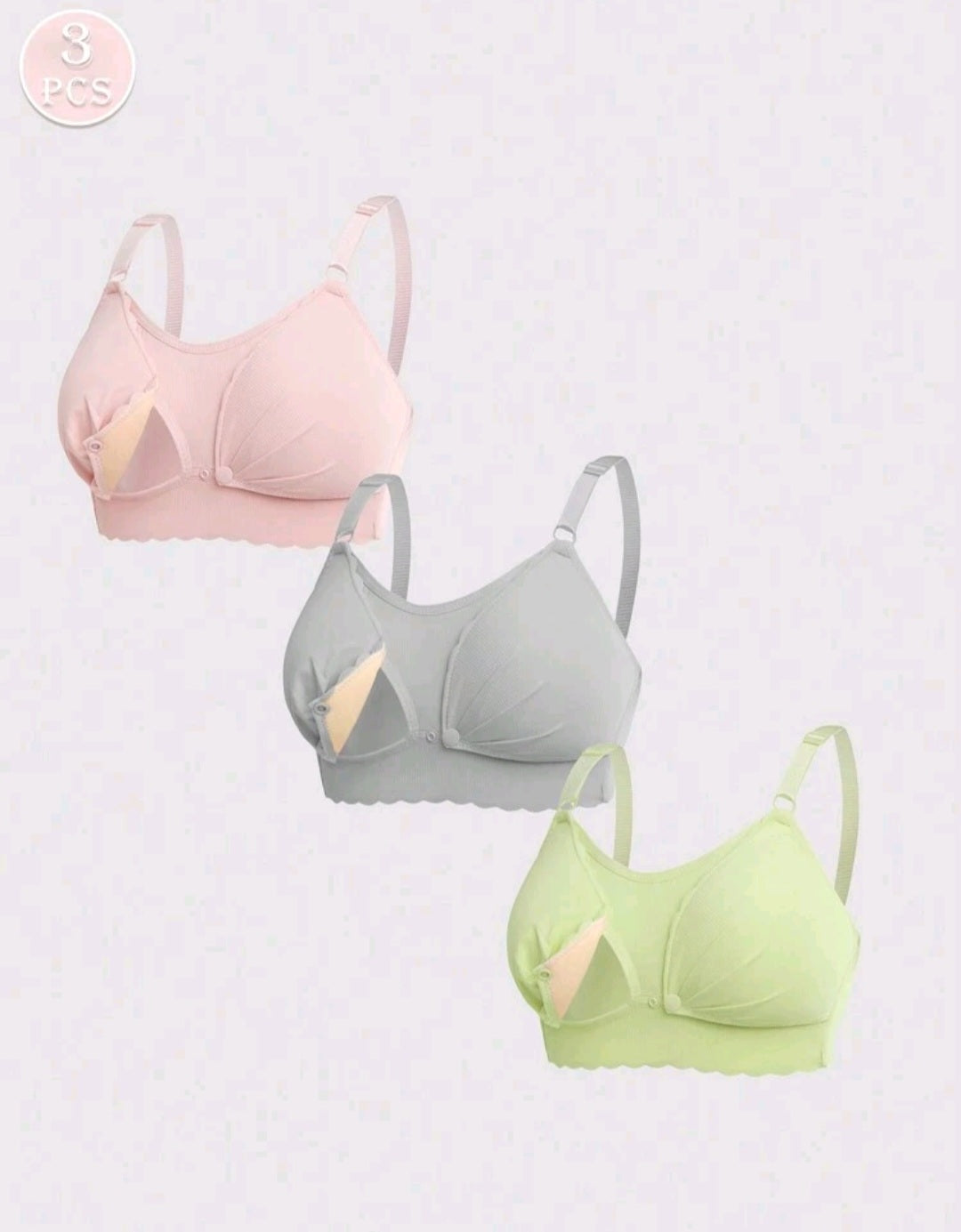 Soft Padded 3pack Maternity Bra