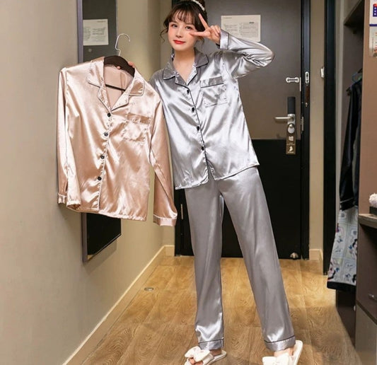 2pc satin pj set