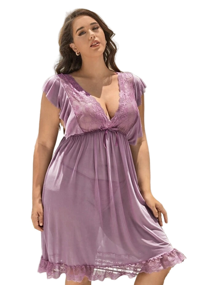 Plus size babydoll night dress