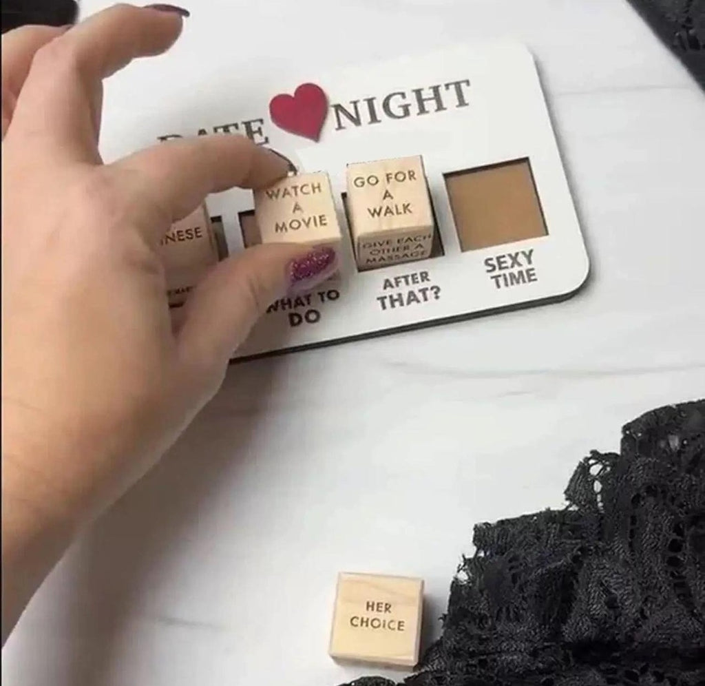 Date Night Desicion Dice with bag