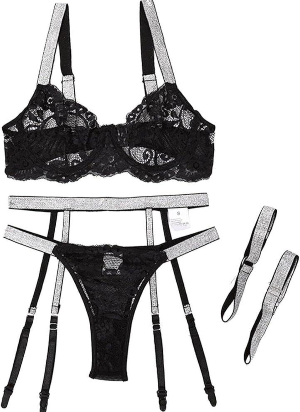 Lace and Bling Lingerie set