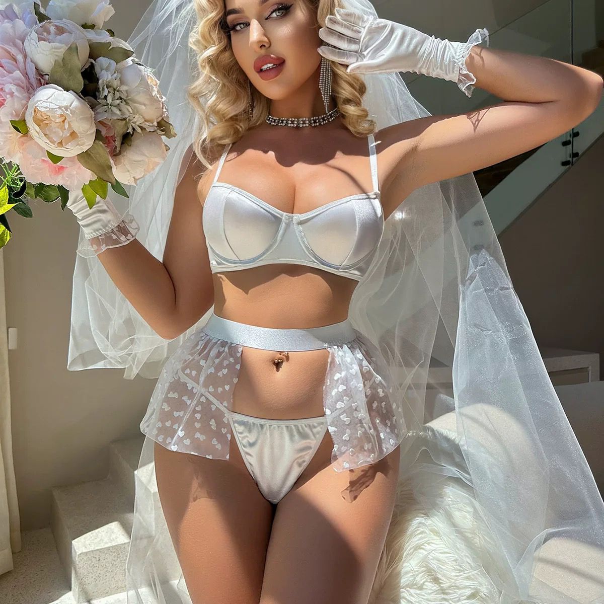 Love Heart Bridal set