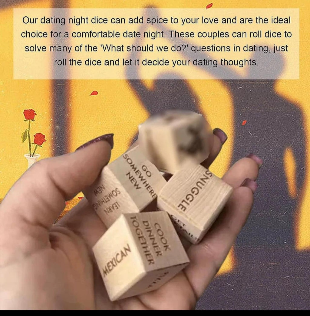 Date Night Desicion Dice with bag