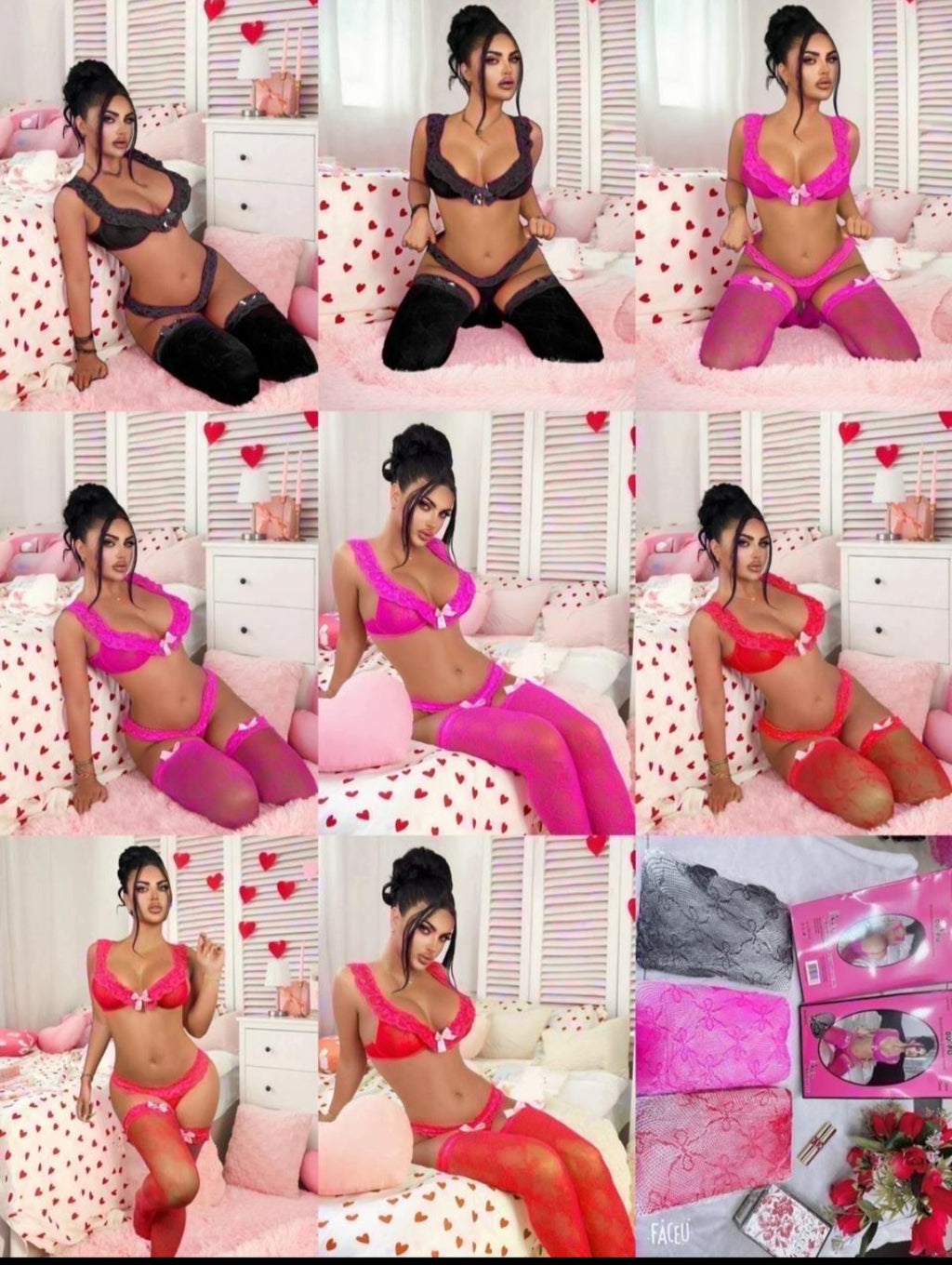 3pc Bodystocking set 601113