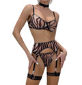 Animal Print Lingerie Set nude