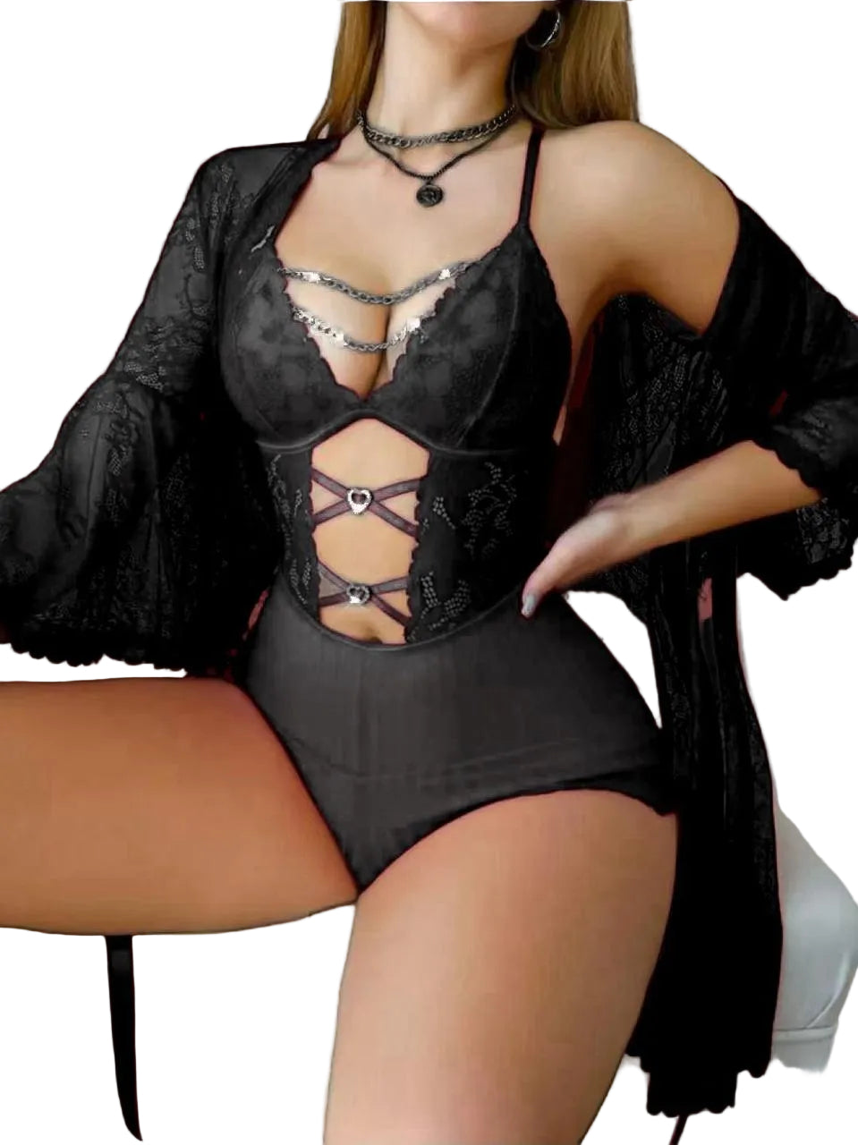 Bling Teddy and Robe Set