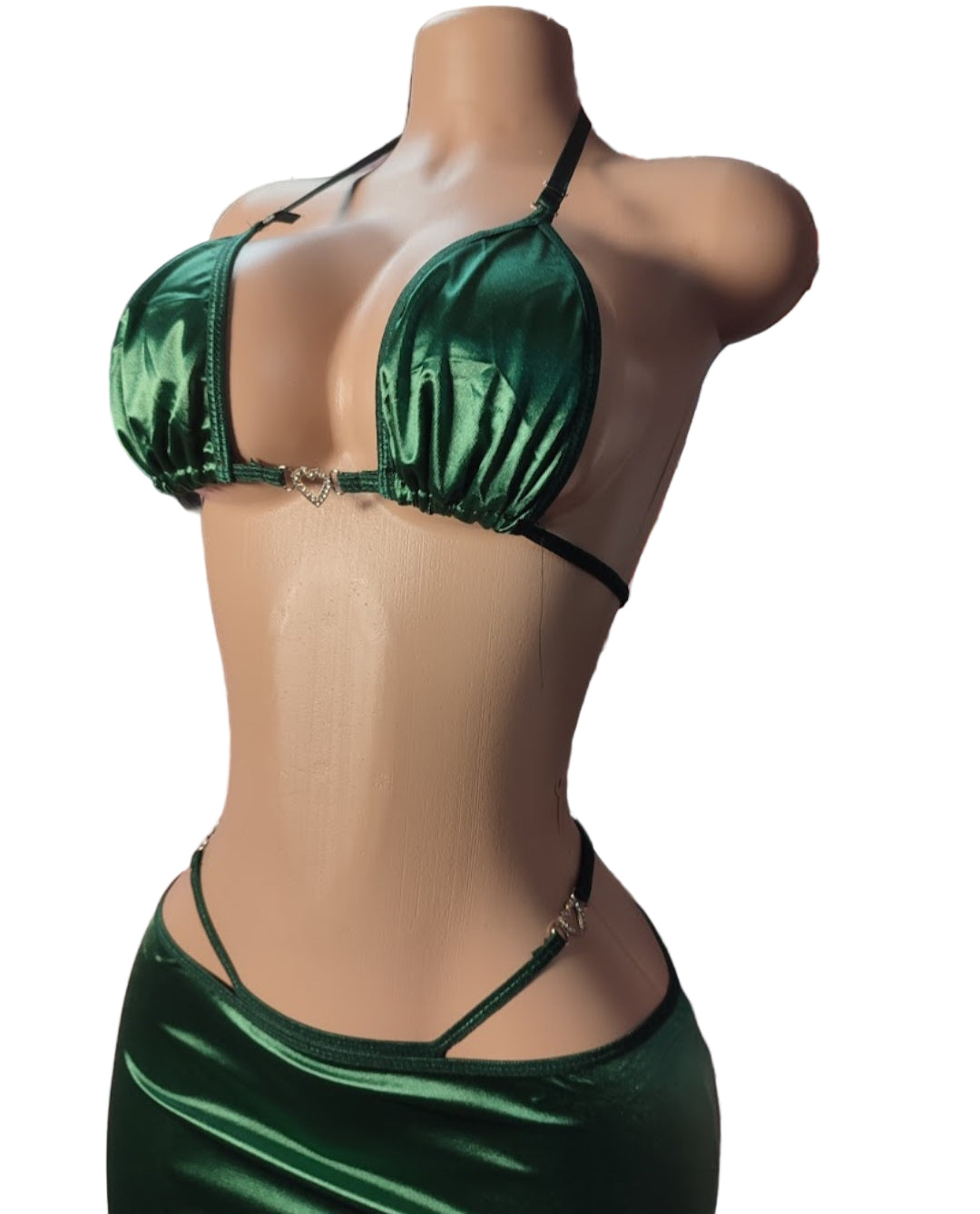 Love heart bodycon set