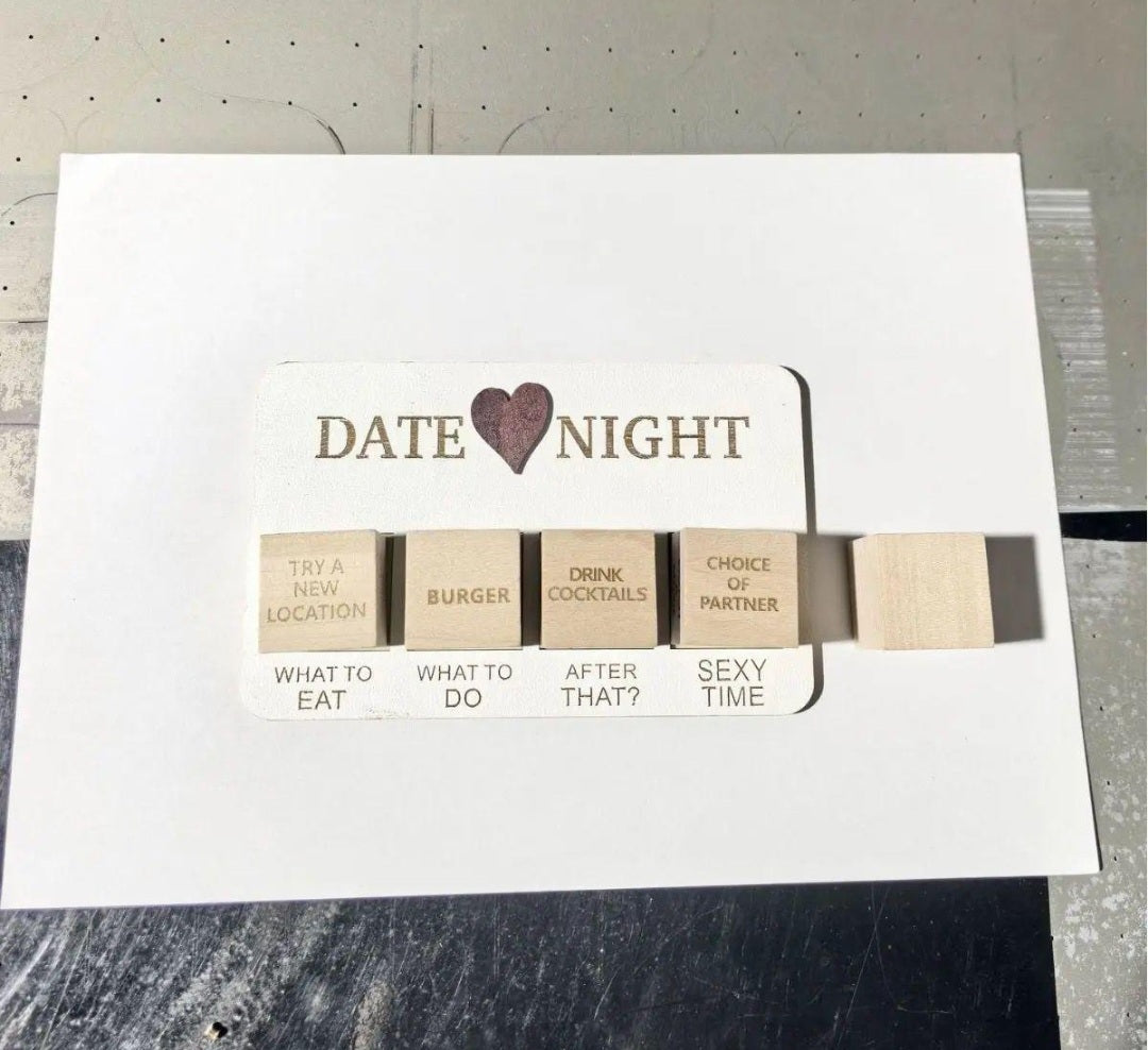 Date Night Desicion Dice with bag