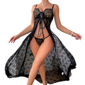 Long lacey babydoll + thong