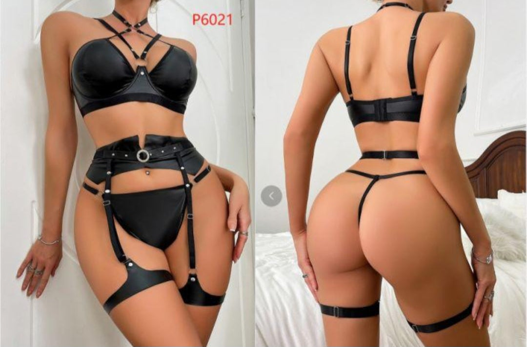 Pu Leather Bling set