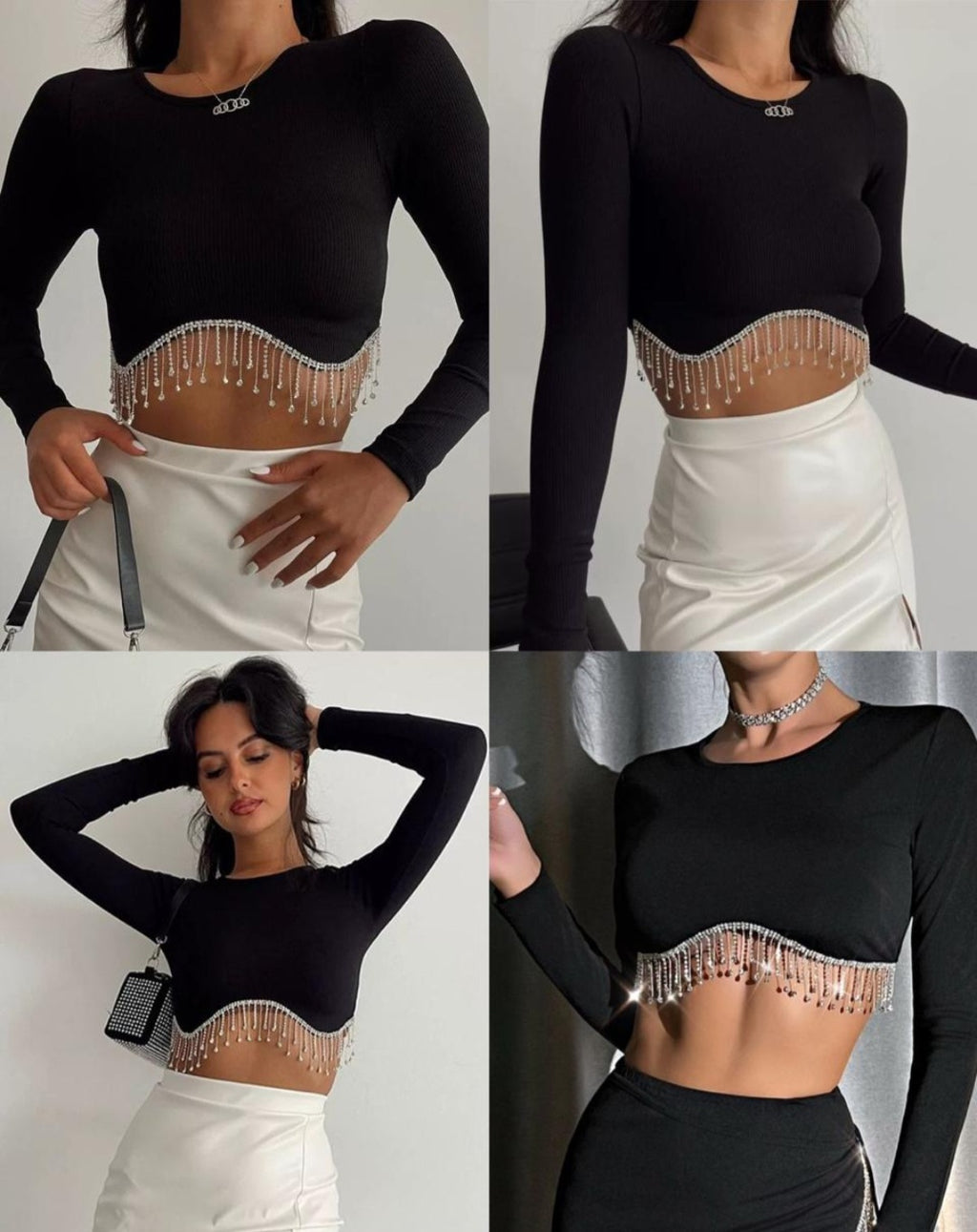 Long Sleeve Crop Top