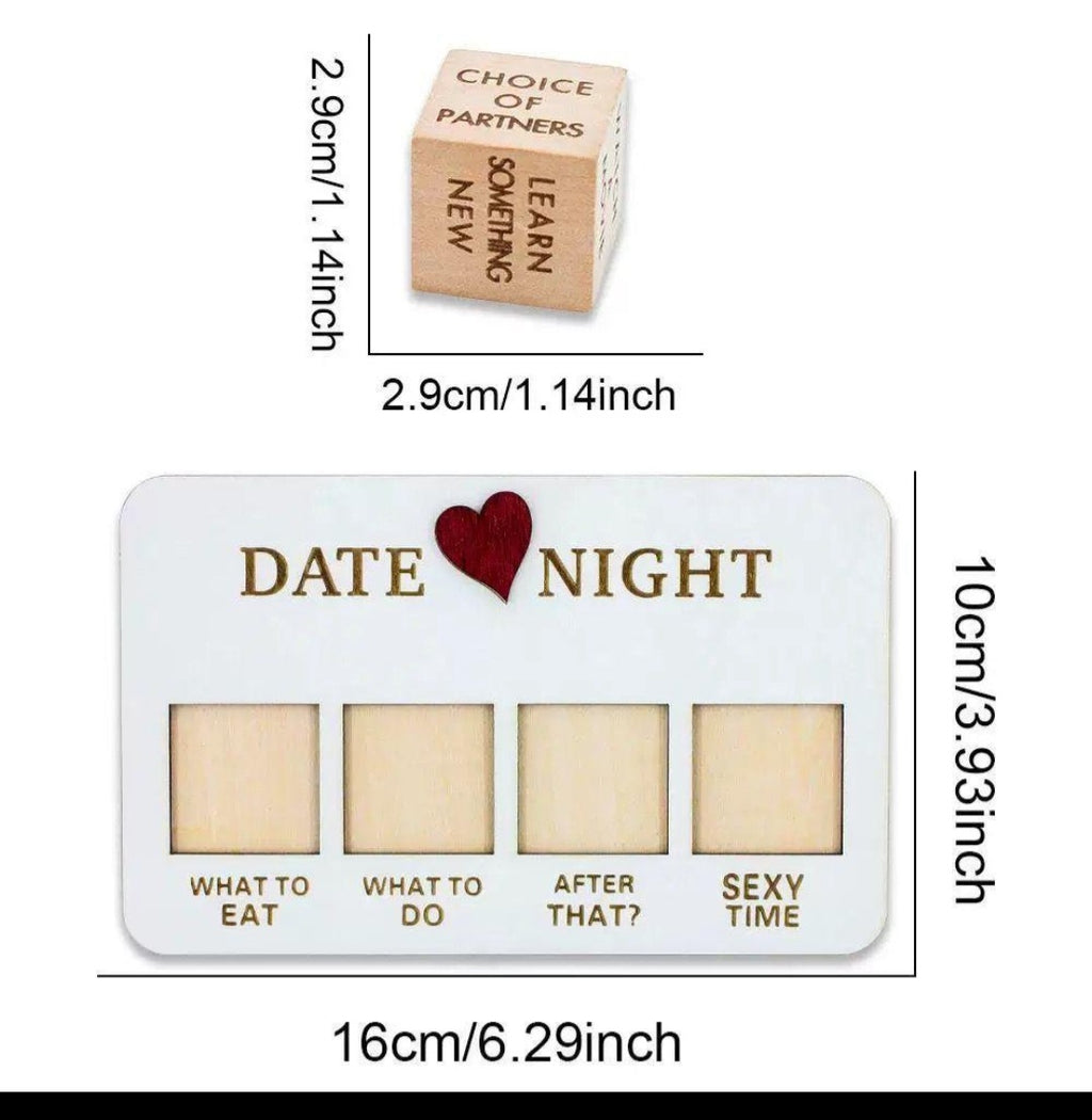 Date Night Desicion Dice with bag