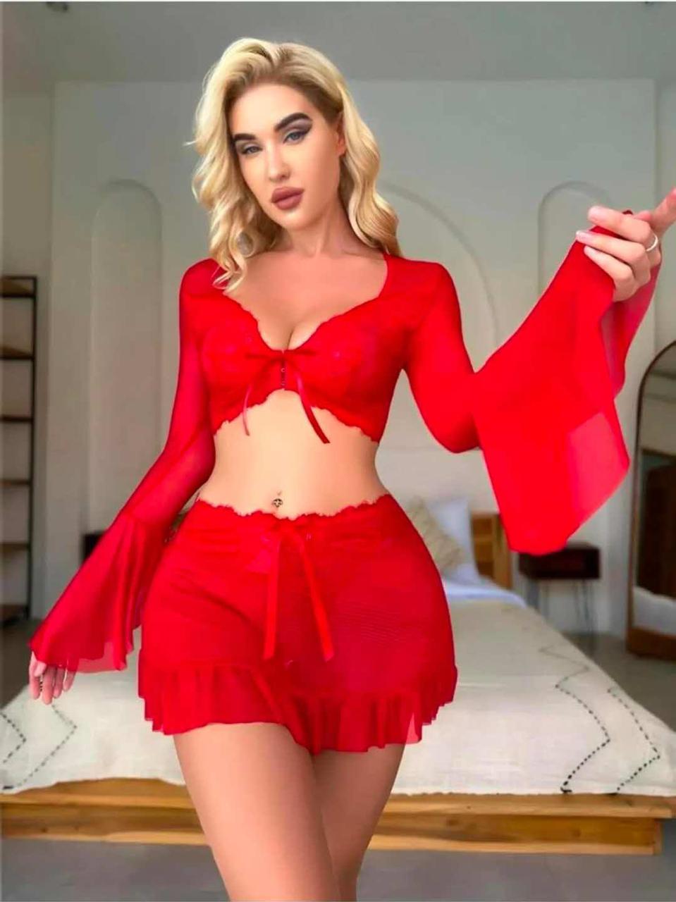 Sheer 3pc Lingerie set