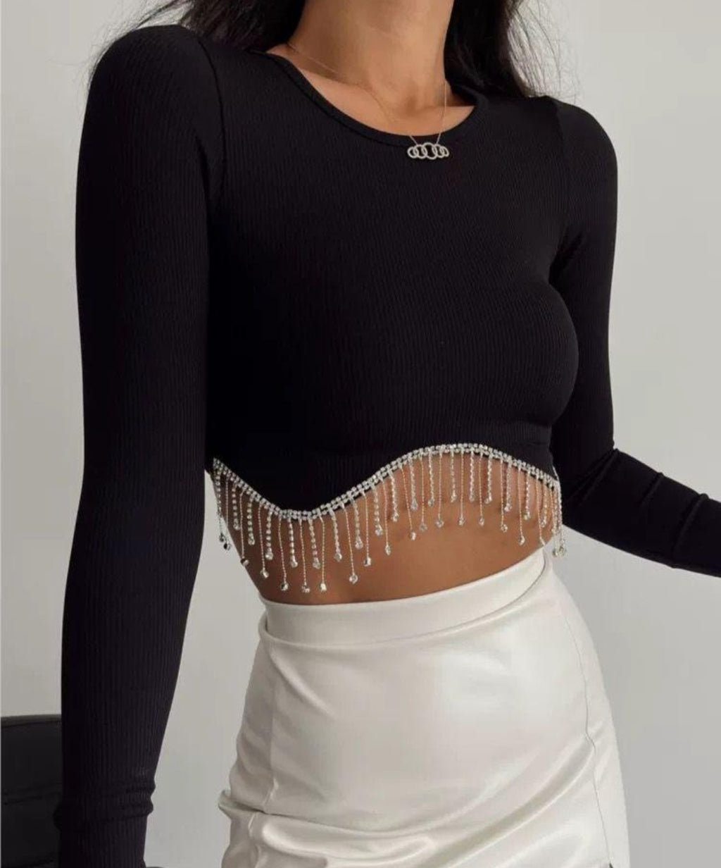 Long Sleeve Crop Top