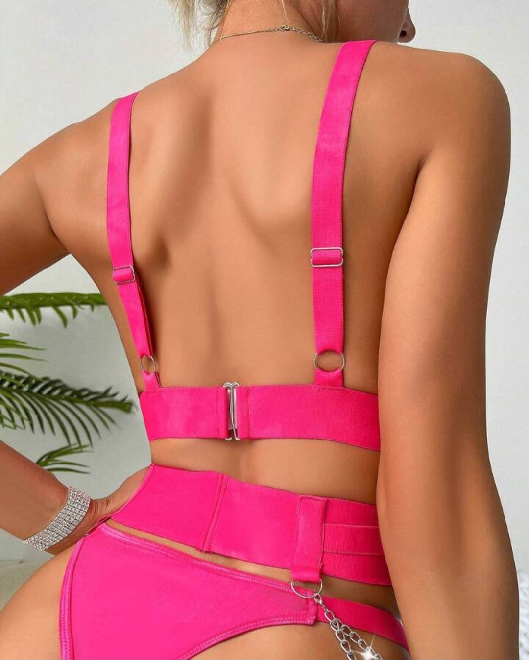 Strappy Chains Lingerie Set