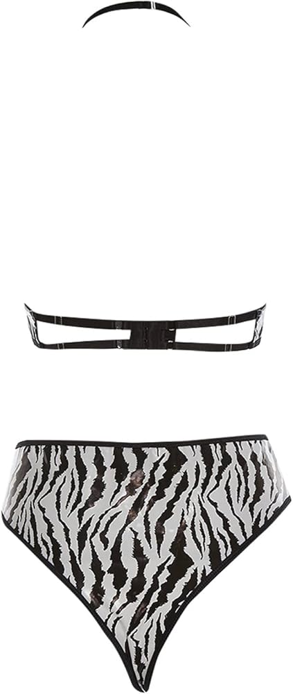 Pu Leather Zebra Stripe Set
