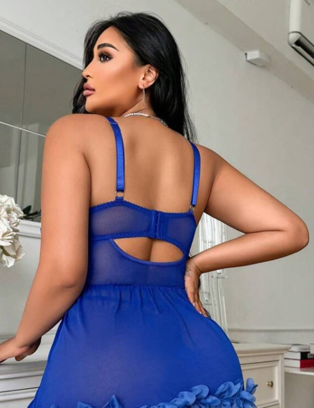 Plus size butterfly babydoll