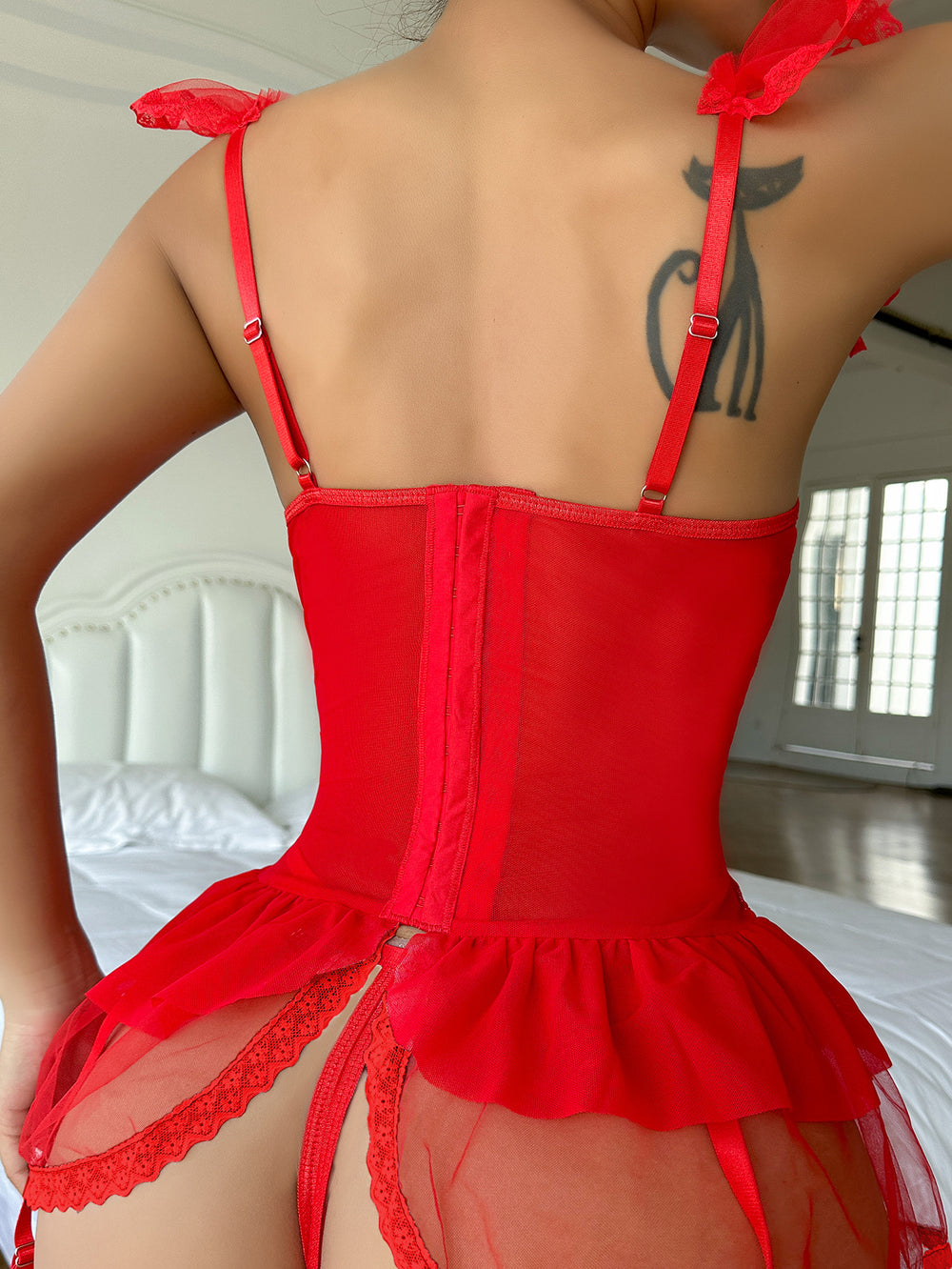 Ever Red Chemise teddy