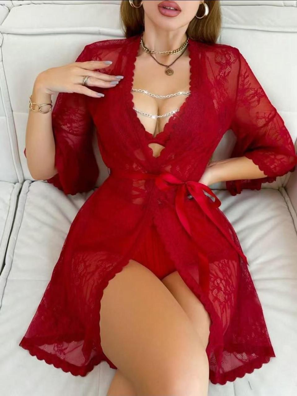 Bling Teddy and Robe Set