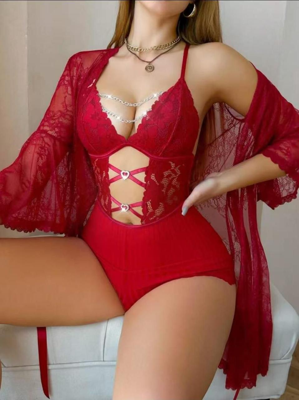 Bling Teddy and Robe Set