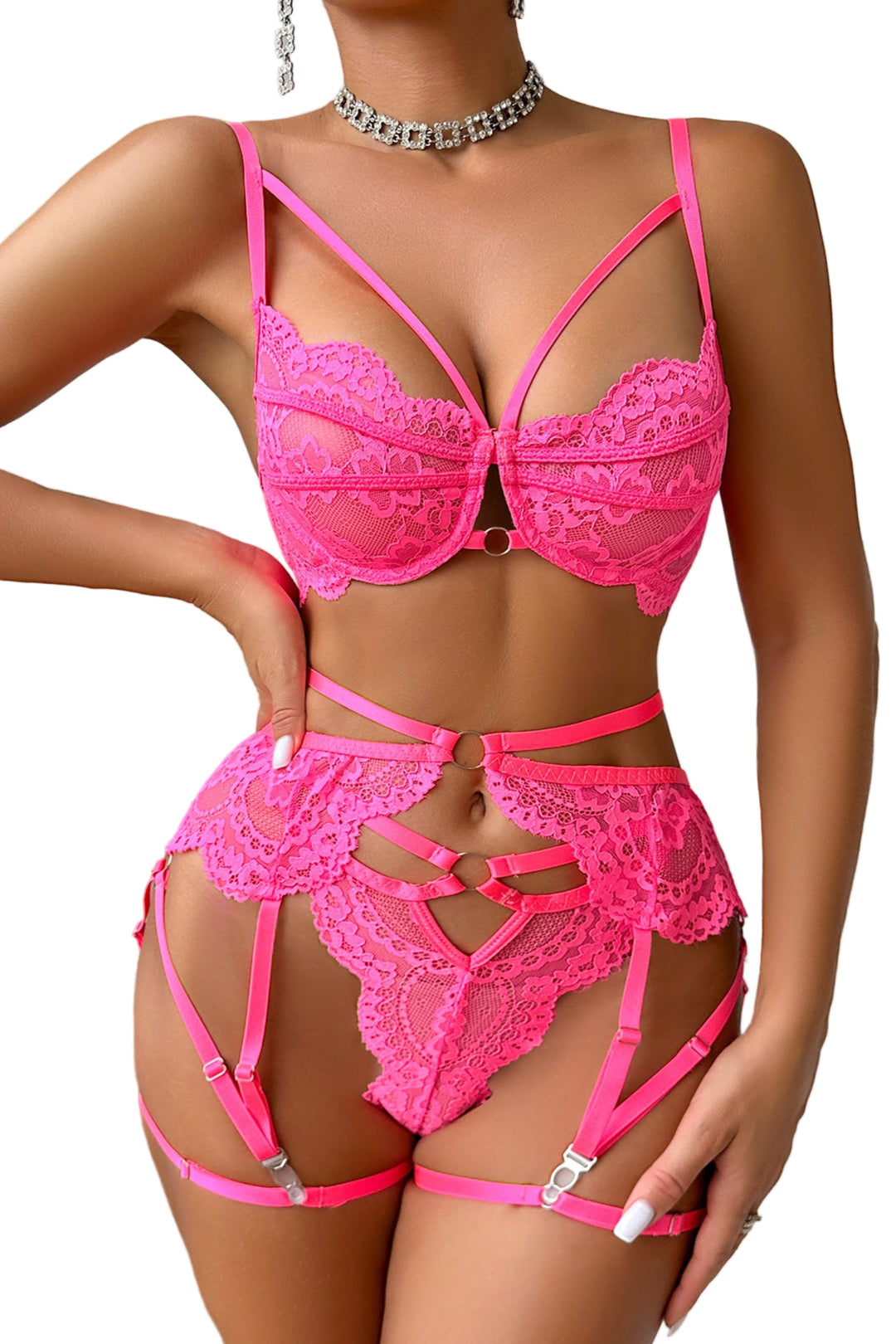 HOT Pink Lingerie set