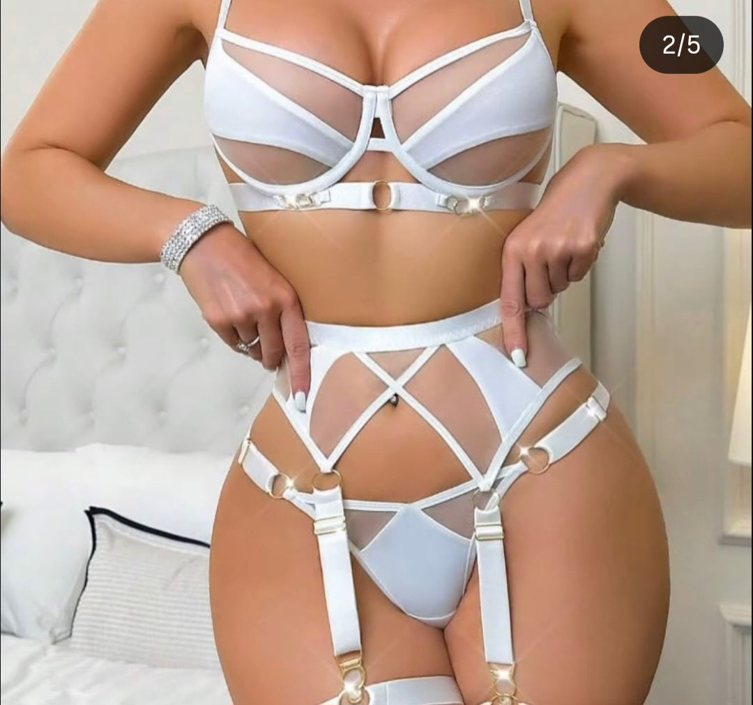 All White Lingerie Set