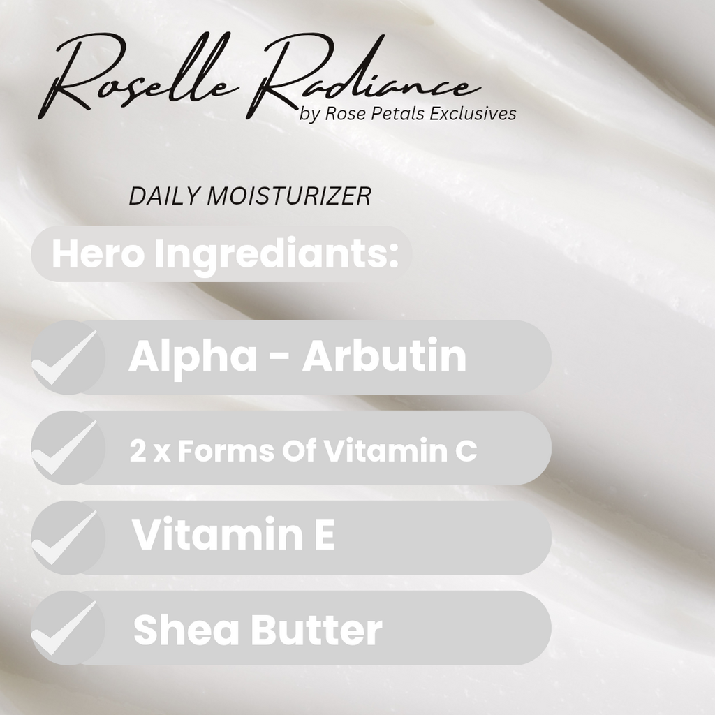 Vitamin E & C - Alpha-Arbutin - Shea Butter | Daily Moisturizer